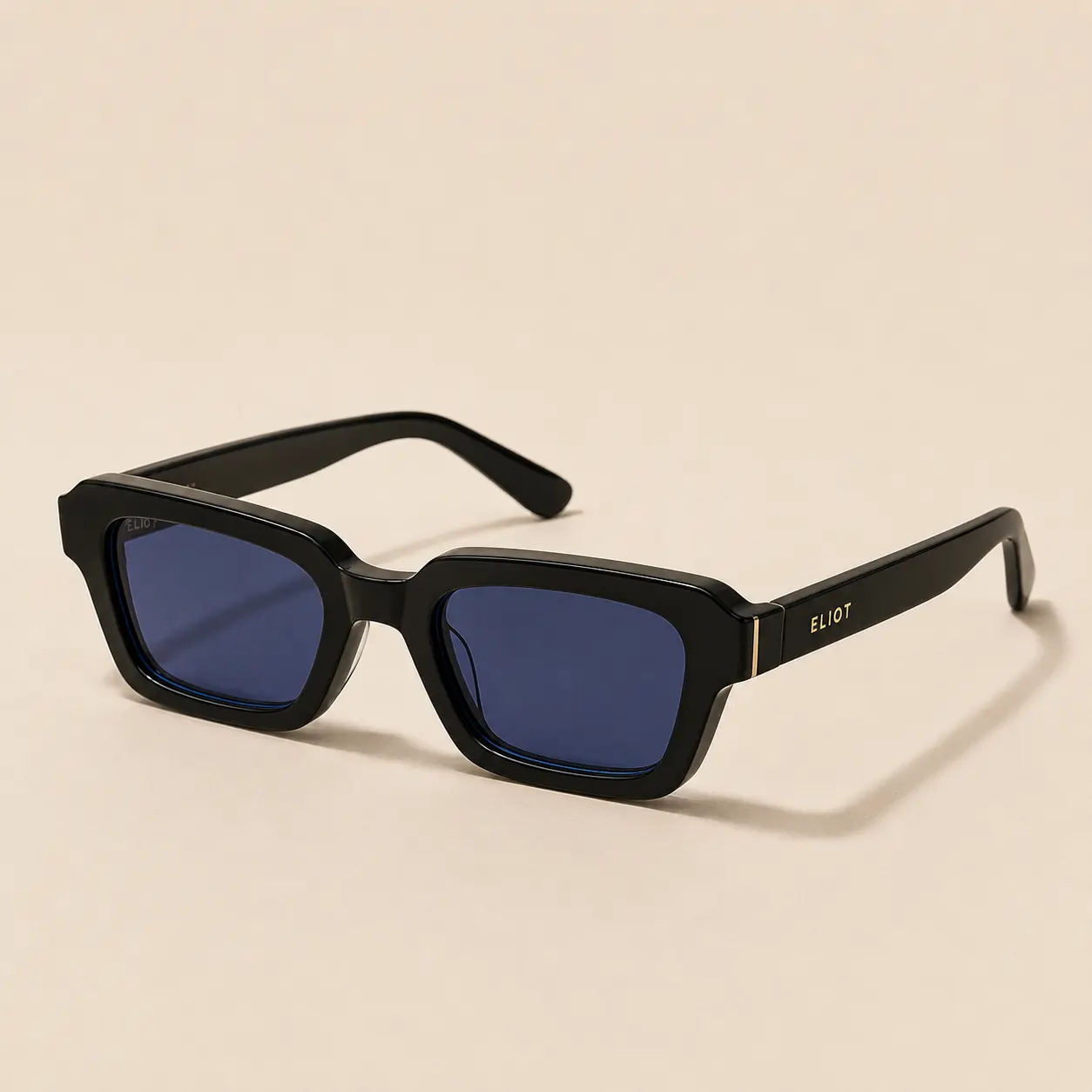 Lunettes Enzo, Noir · Bleu profond